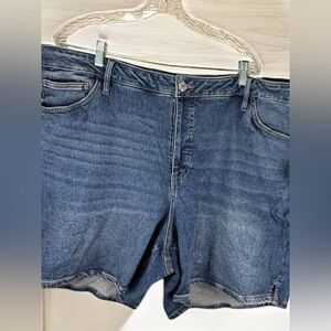 AVA & VIV High Rise Bermuda Shorts Size 49 Relaxed Fit Denim